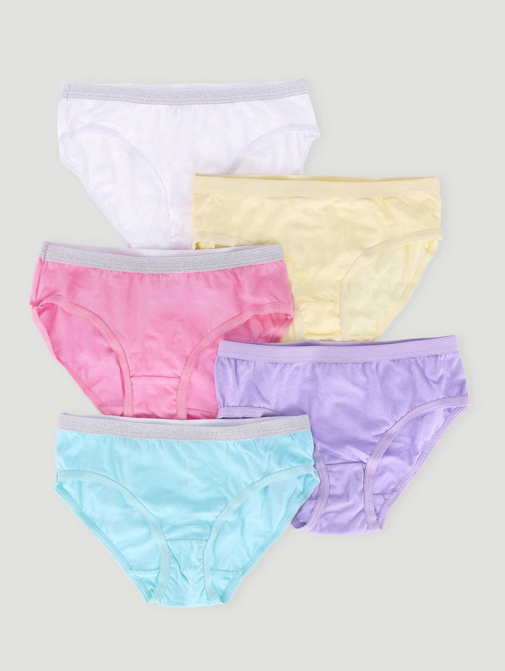 Pre-Girls 5 Pack Plain Panties - Multi