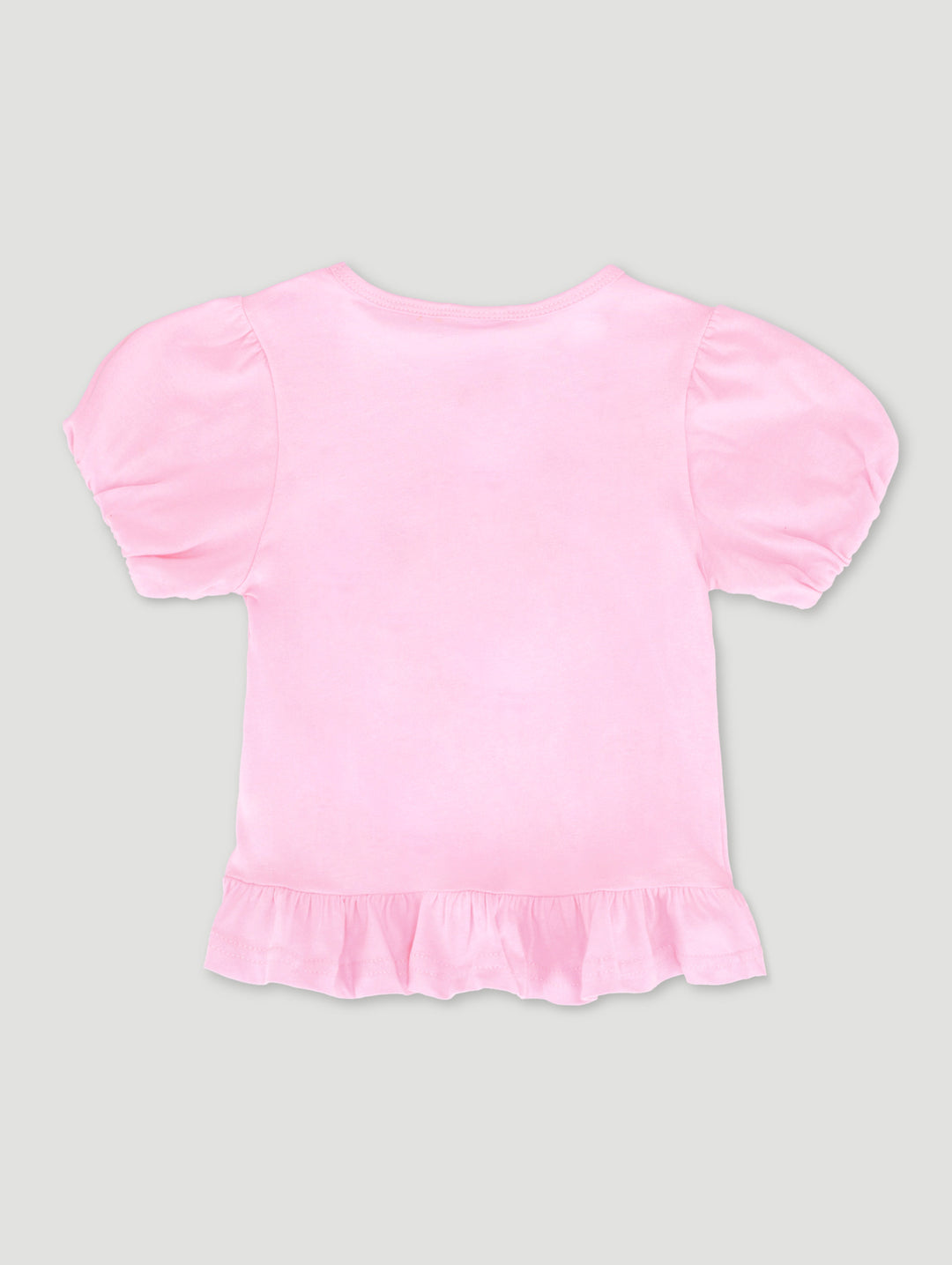 Pre-Girls Strawberry Applique Top - Pink