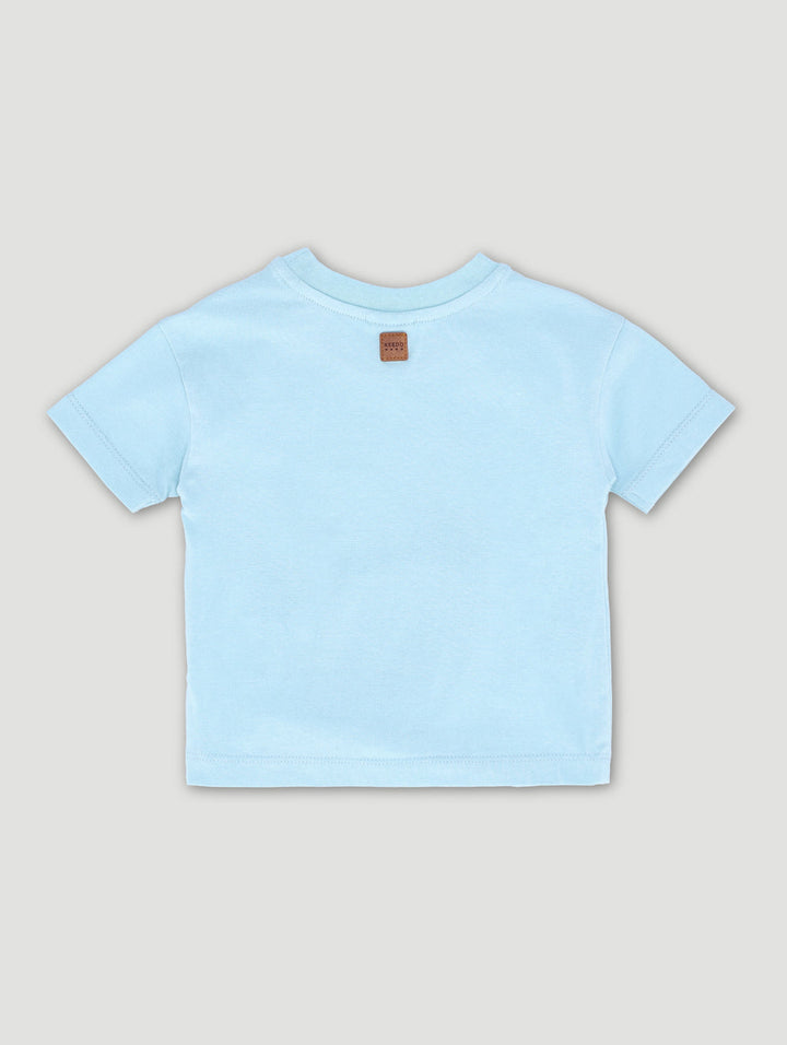 Keedo Baby Boys Camp Tee - Mid Blue