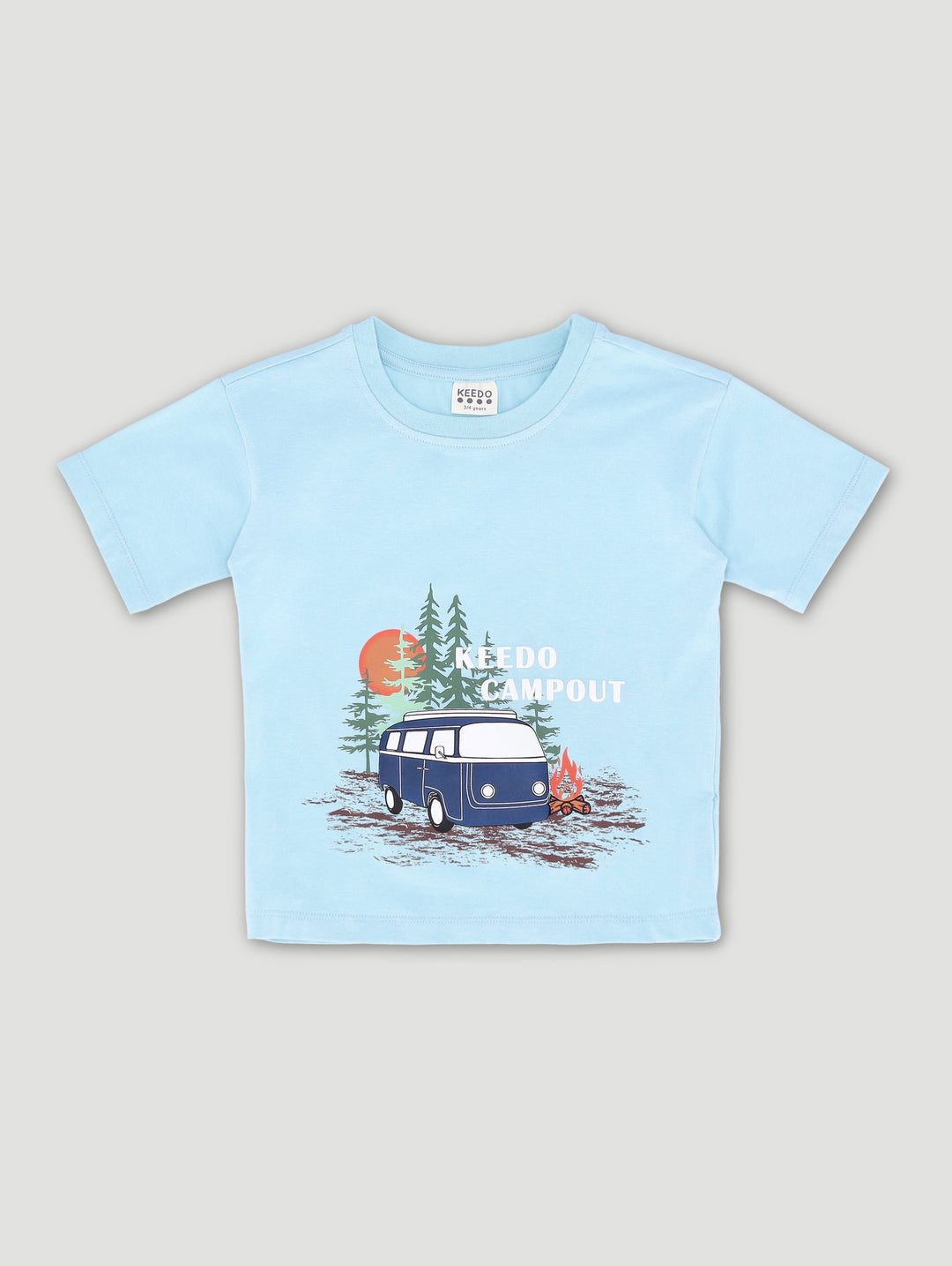 Keedo Boys Camp Tee - Blue