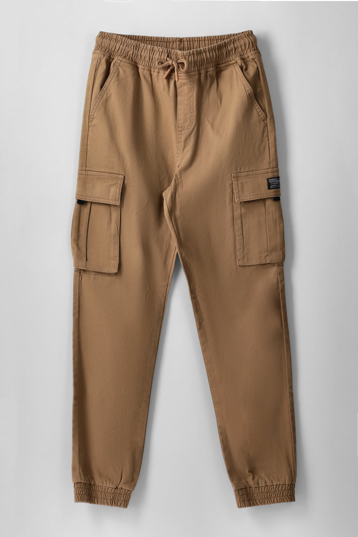 Boys Cargo Jogger Pants - Stone