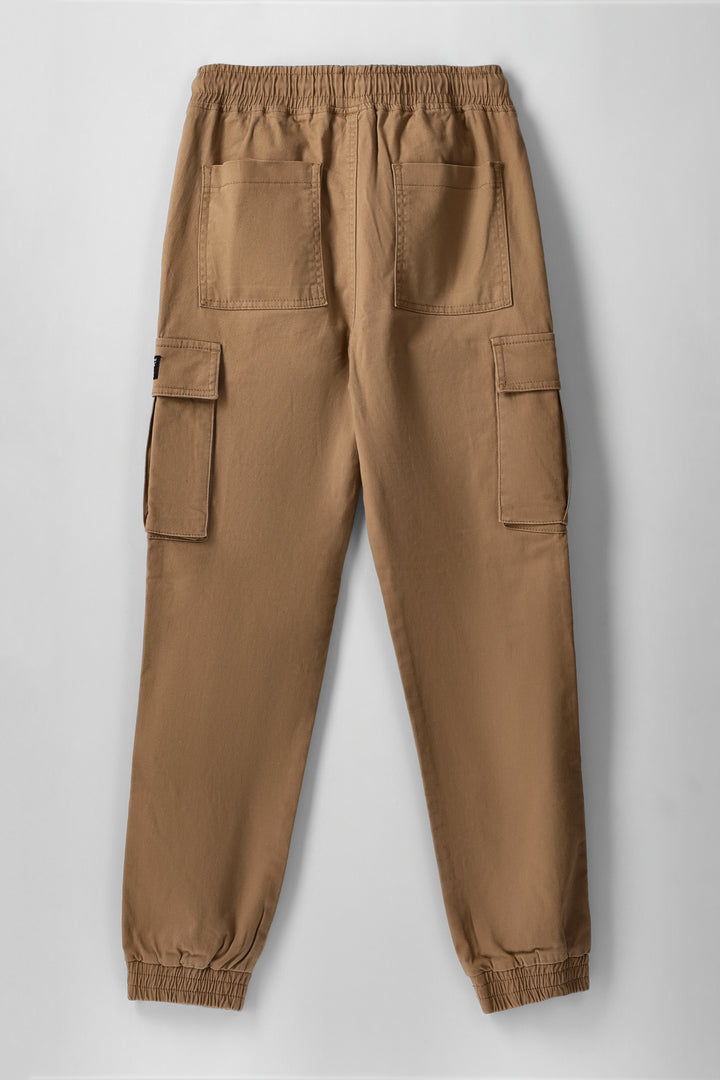 Boys Cargo Jogger Pants - Stone