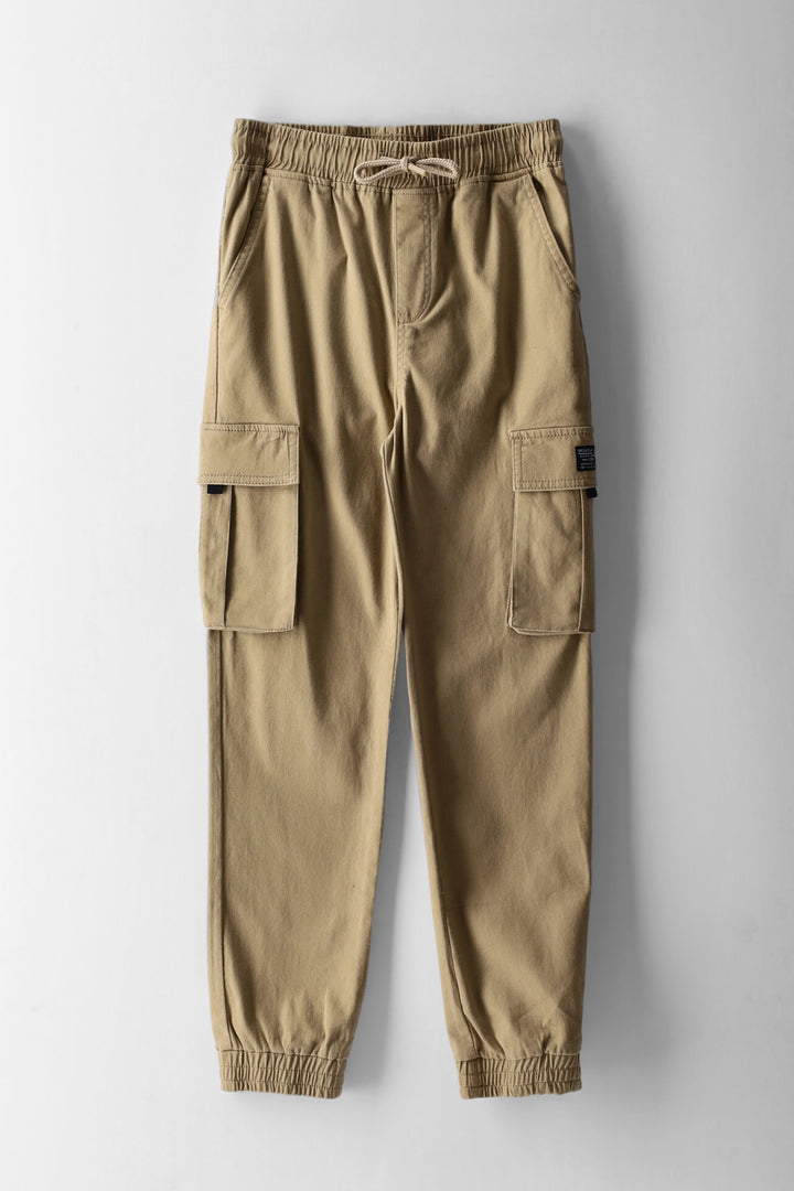 Boys Cargo Jogger Pants - Stone