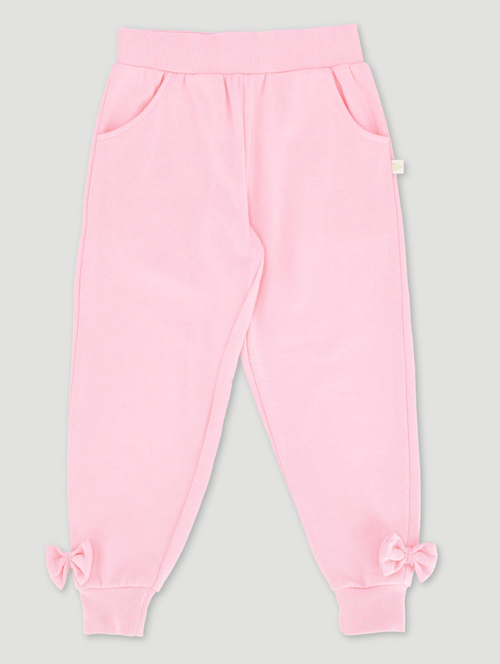 Pre-Girls Bow Jogger - Pink