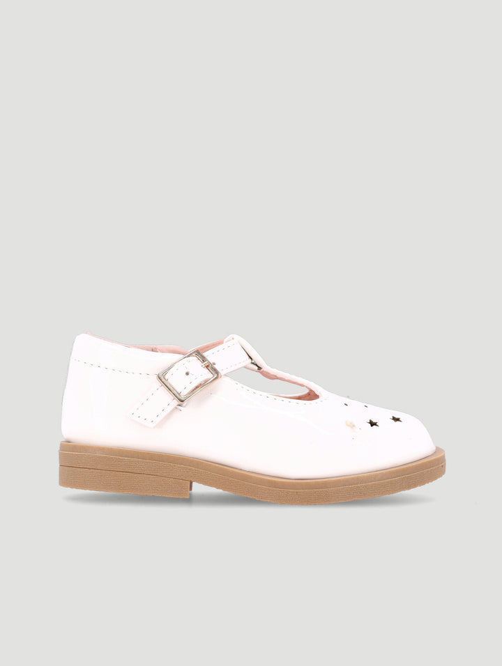 Pre-Girls Patent Comfort Shoe - White