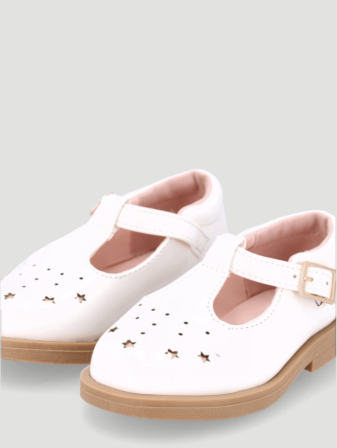 Pre-Girls Patent Comfort Shoe - White