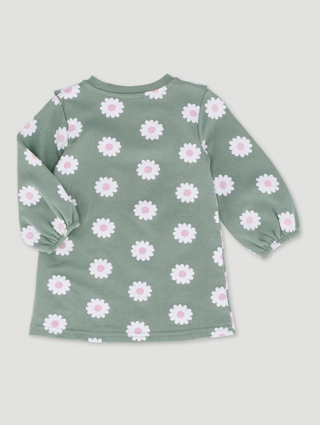 Baby Girls Daisy Print Fleece Dress - Multi