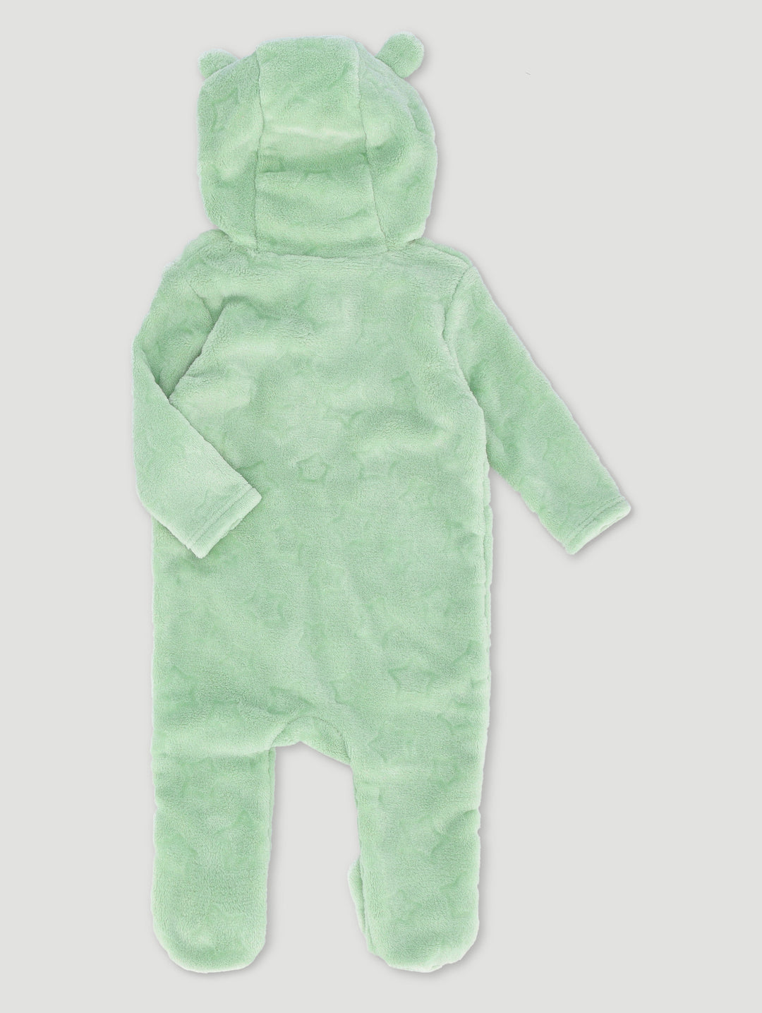 Baby Girls Embossed Stars Romper - Sage