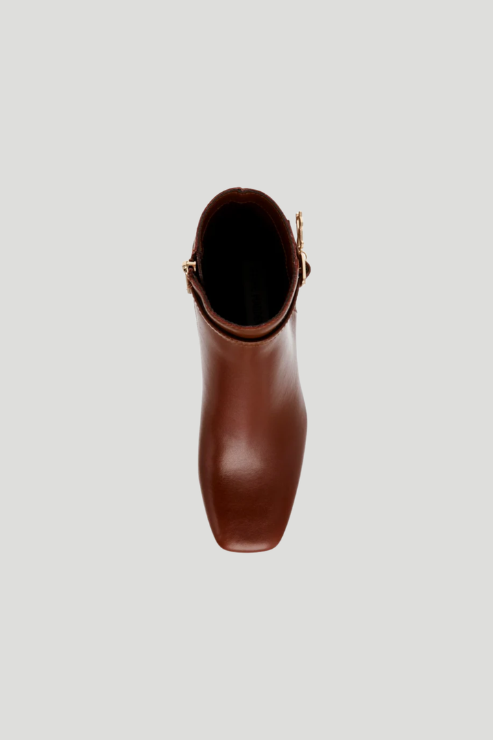 Block Heel Boot - Coffee