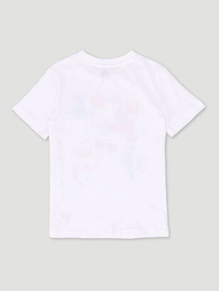 Pre-Boys Embroidered Summer Tee - White
