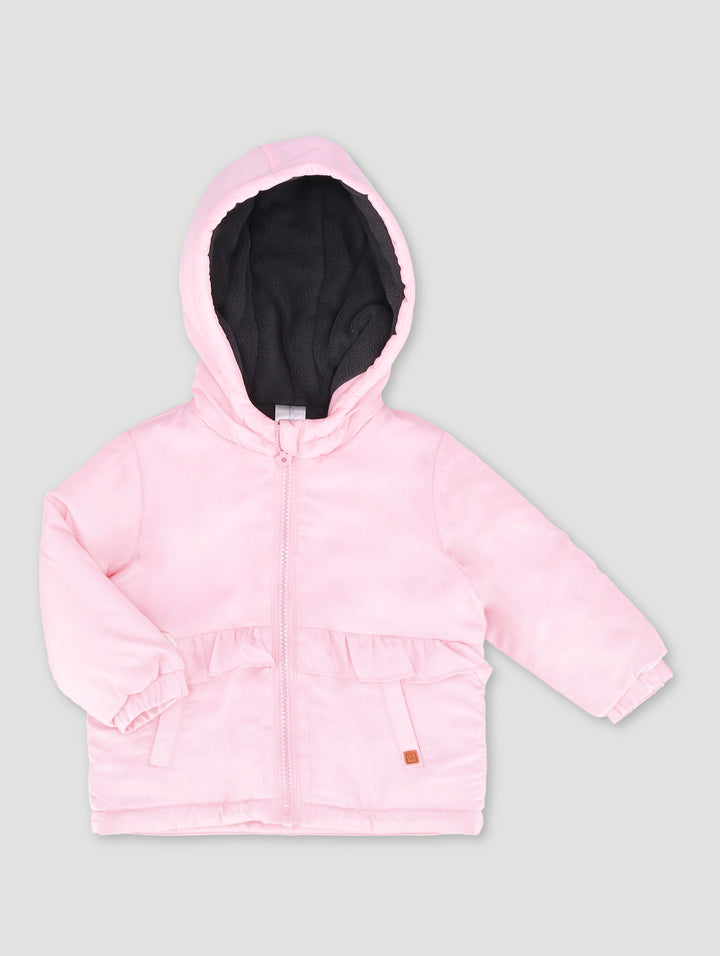 Baby Girls Puffer Jacket - Dusty Pink