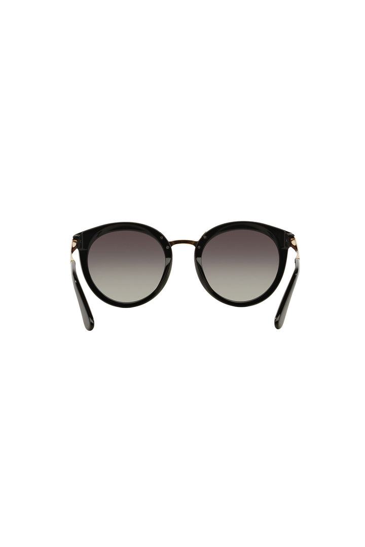 Round Frame Sunglasses - Black