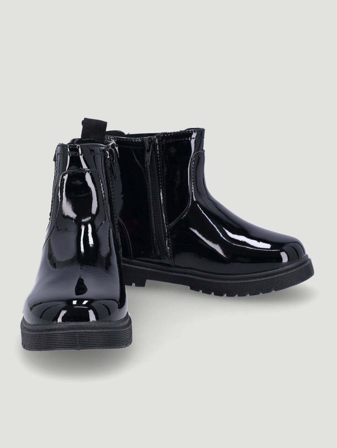 Pre-Girls Pink Bow Chelsea Boot - Black