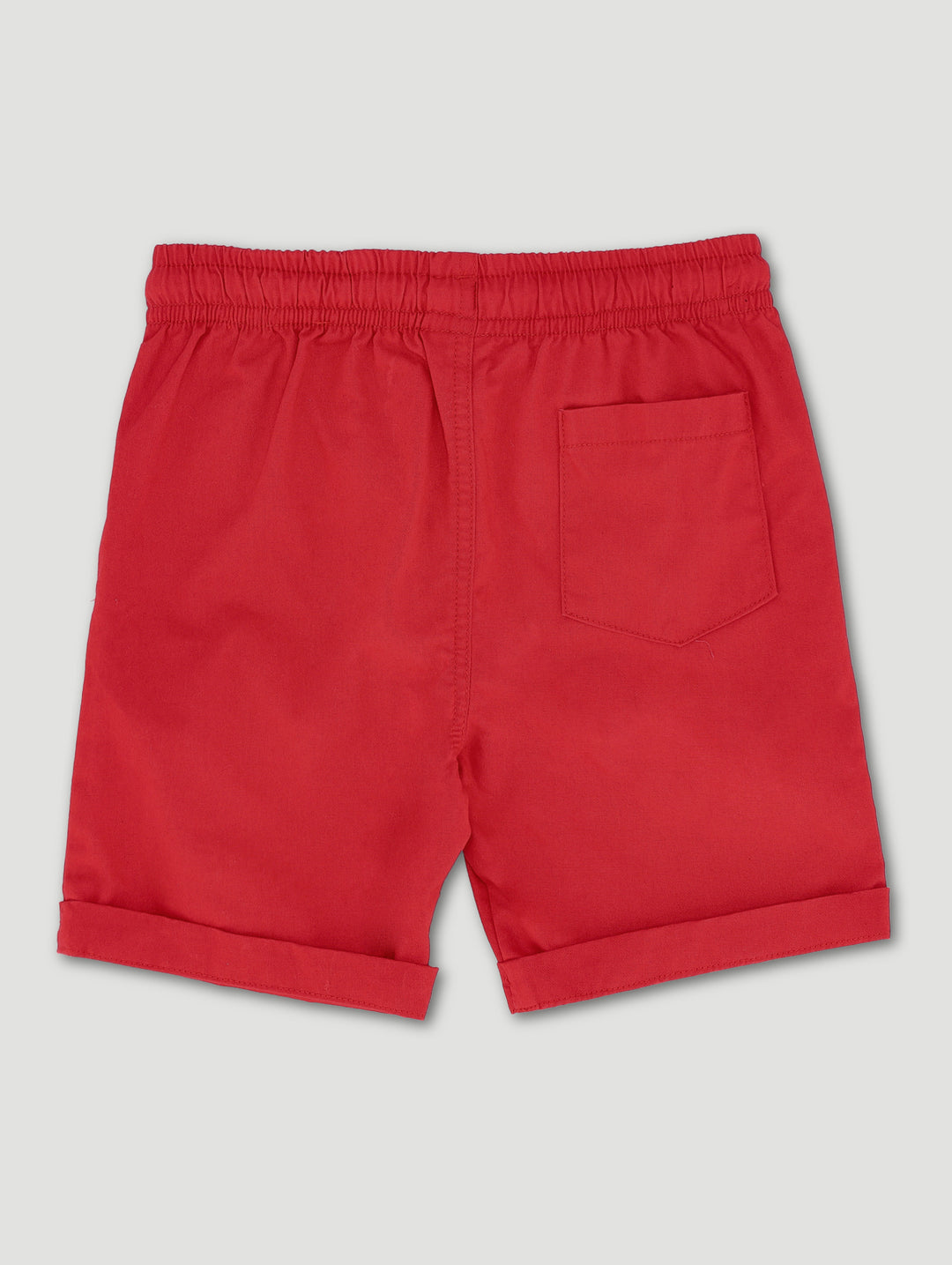 Pre-Boys Cotton Canvas Short - Red