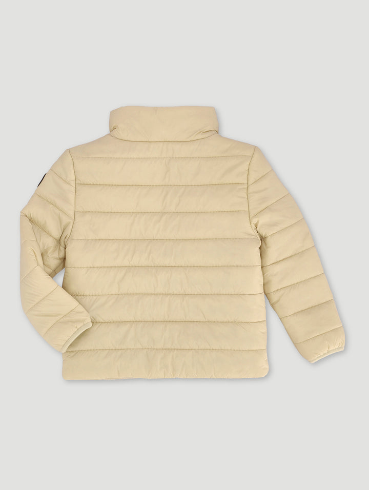 Pre-Boys Puffer Funnel Jacket - Stone