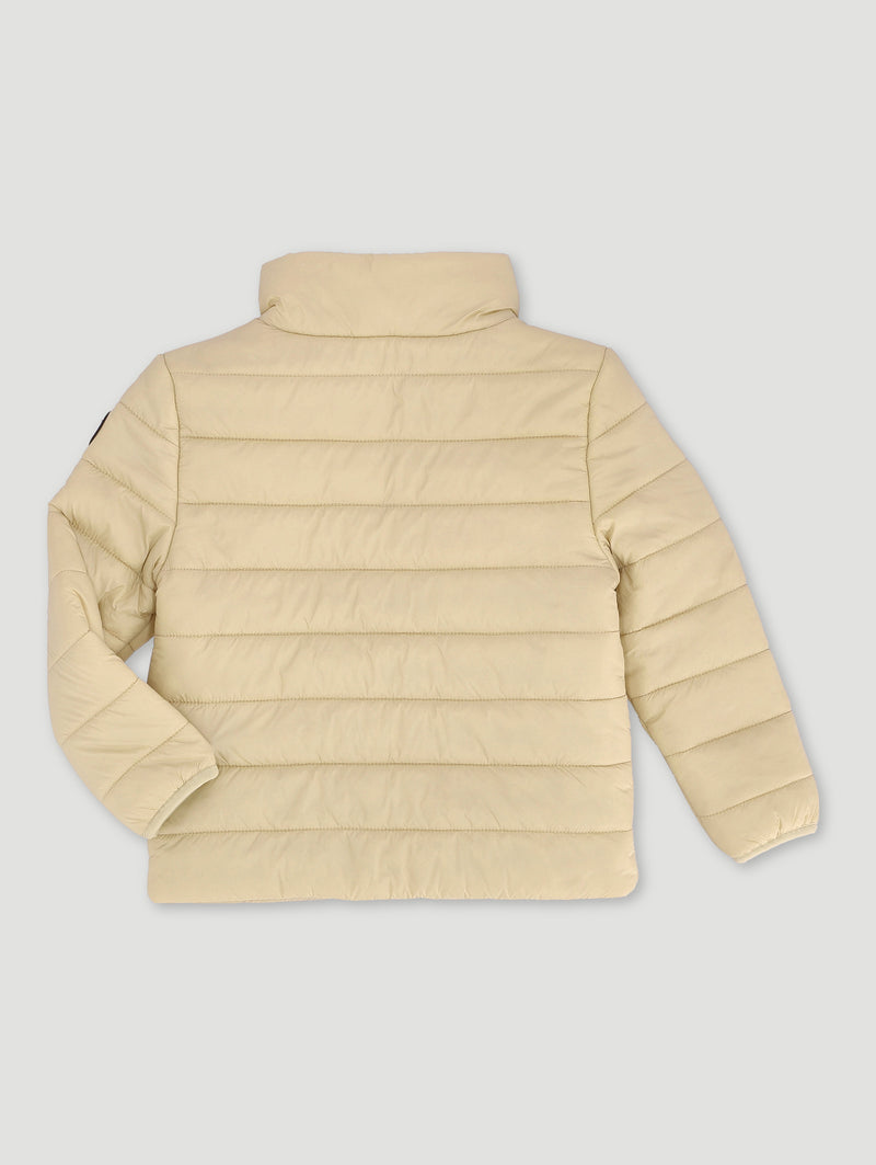 Pre-Boys Puffer Funnel Jacket - Stone
