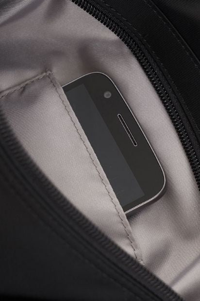 Inner City Shoulder Bag With RFID & Safety Hook - Black