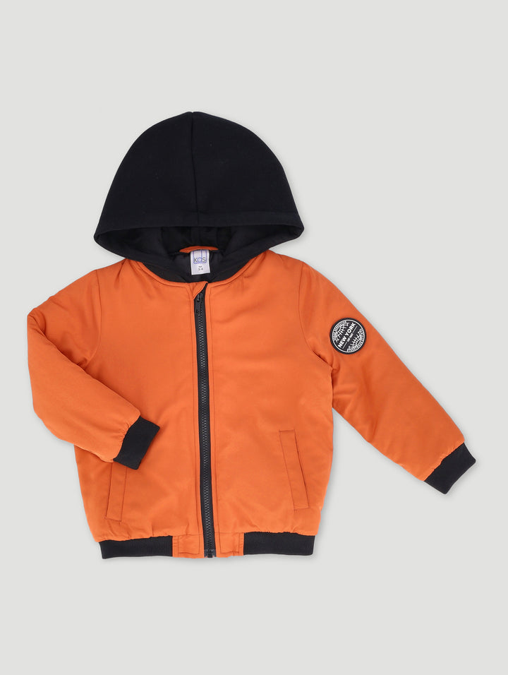Pre-Boys Bomber Jacket- Rust