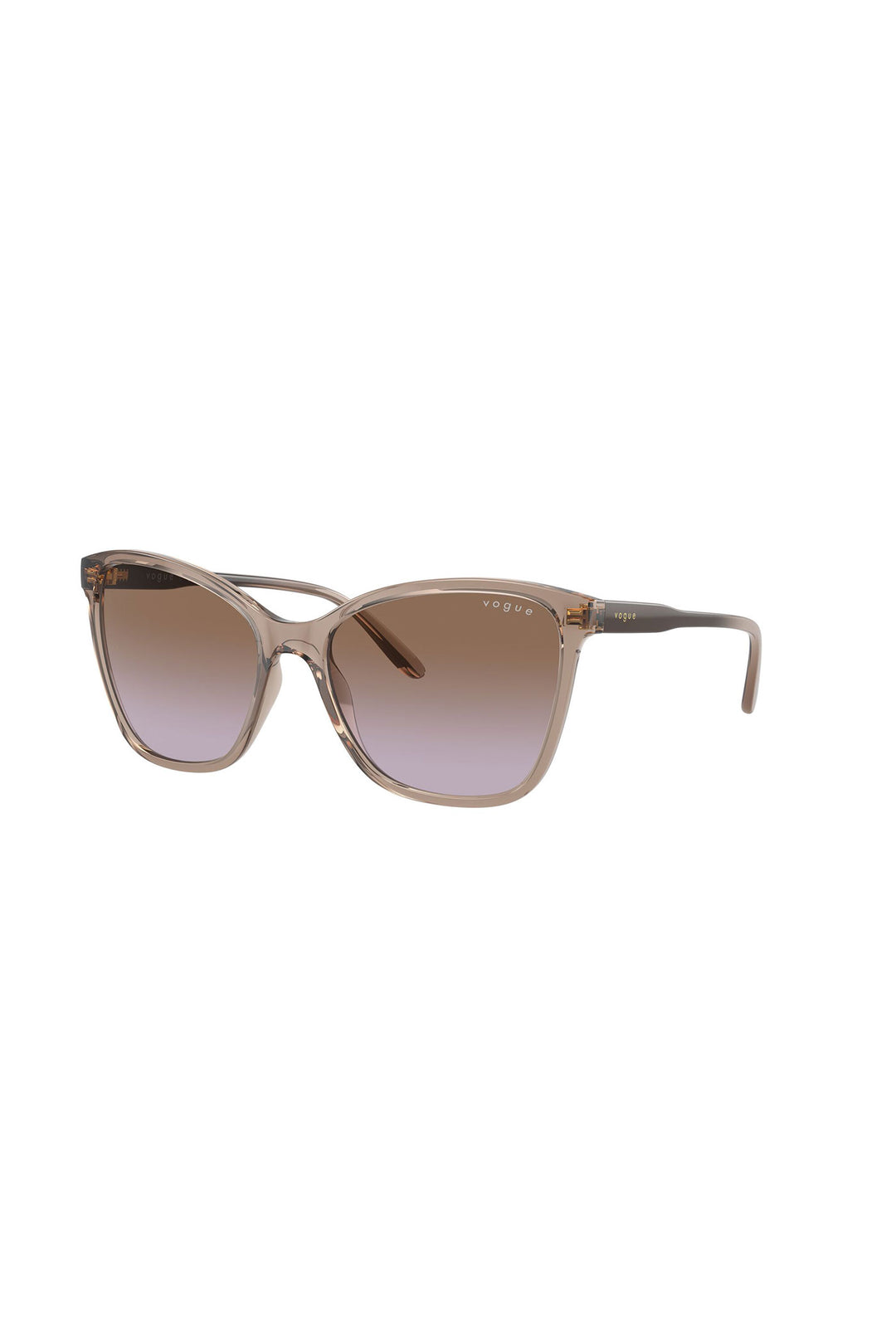 Transparent Caramel Butterfly Sunglasses - Brown