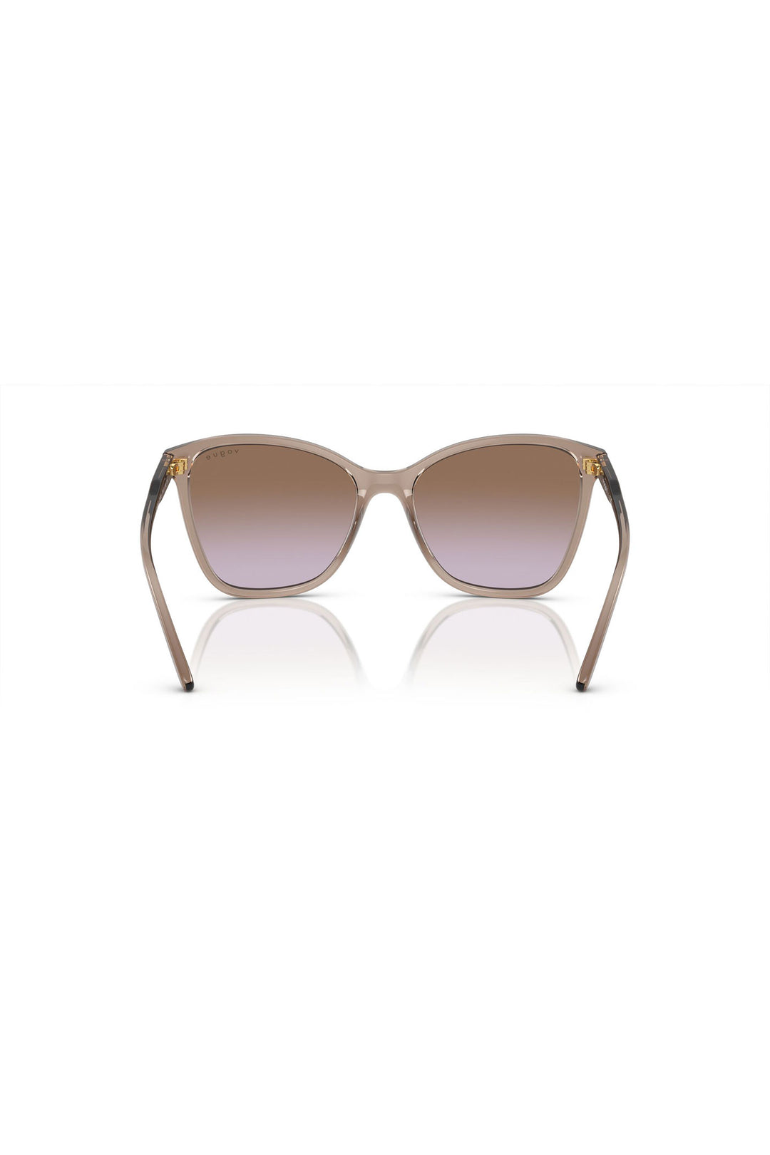 Transparent Caramel Butterfly Sunglasses - Brown