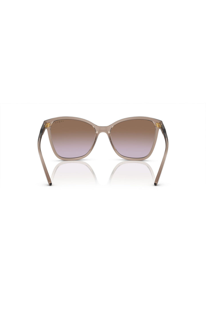 Transparent Caramel Butterfly Sunglasses - Brown