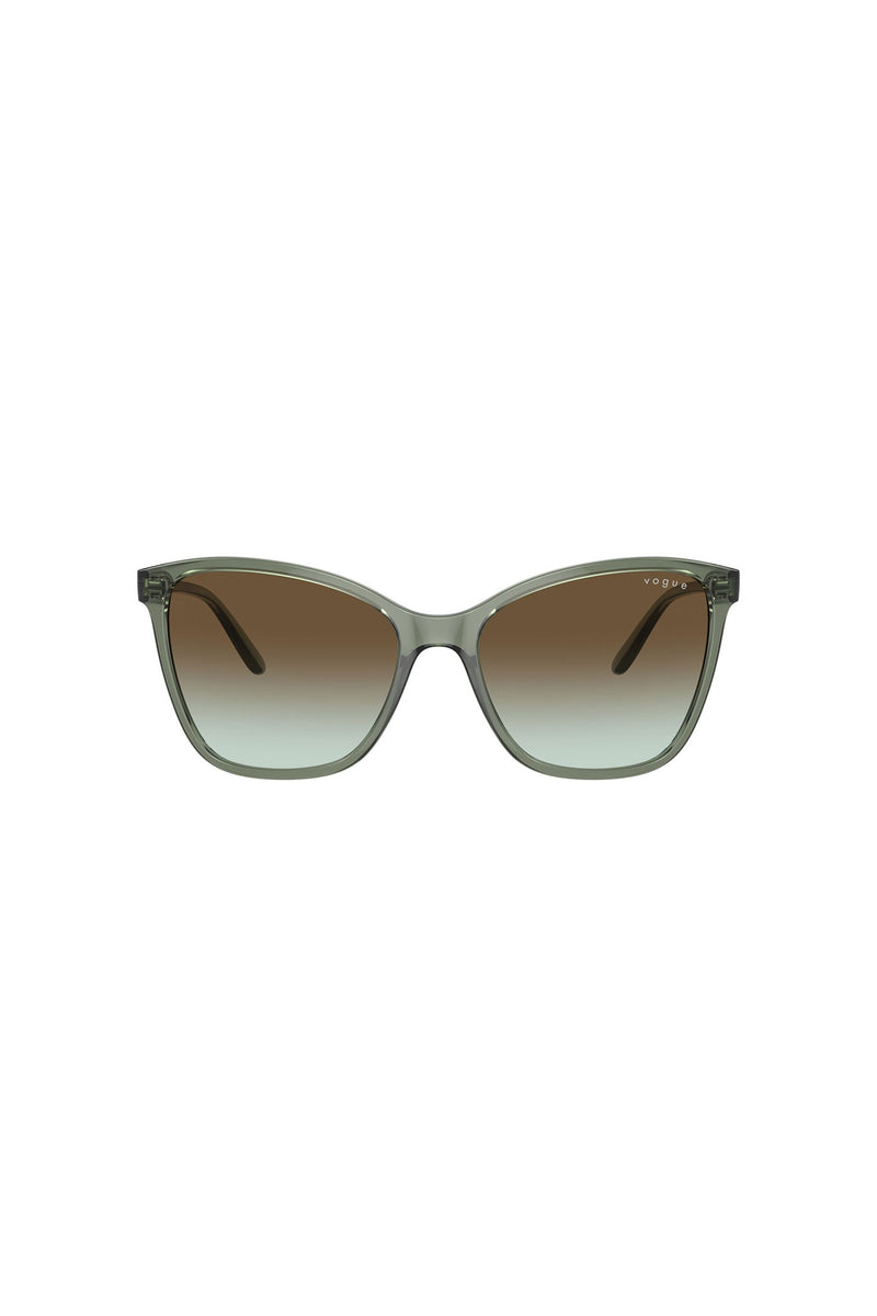 Transparent Mallard Butterfly Sunglasses - Green