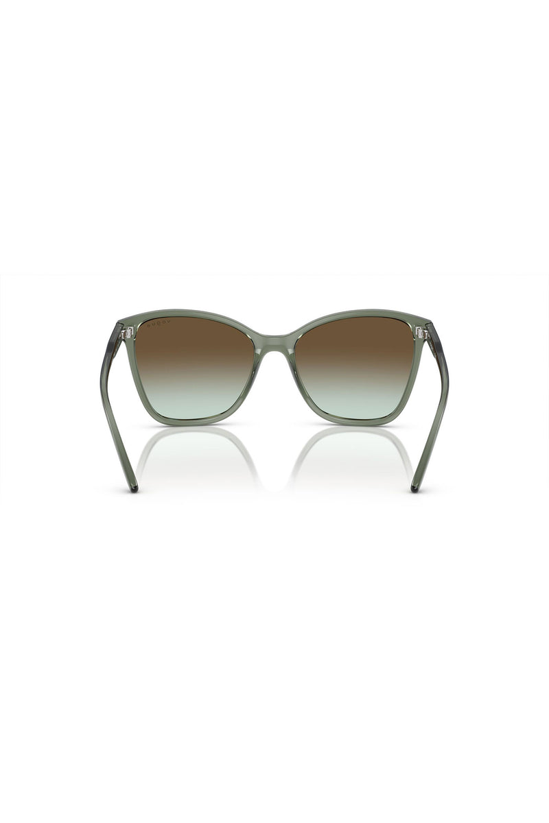 Transparent Mallard Butterfly Sunglasses - Green