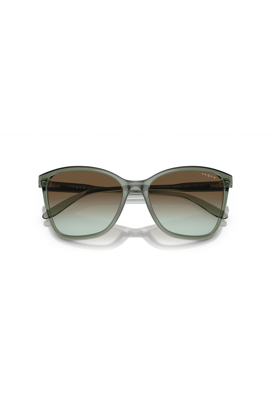 Transparent Mallard Butterfly Sunglasses - Green