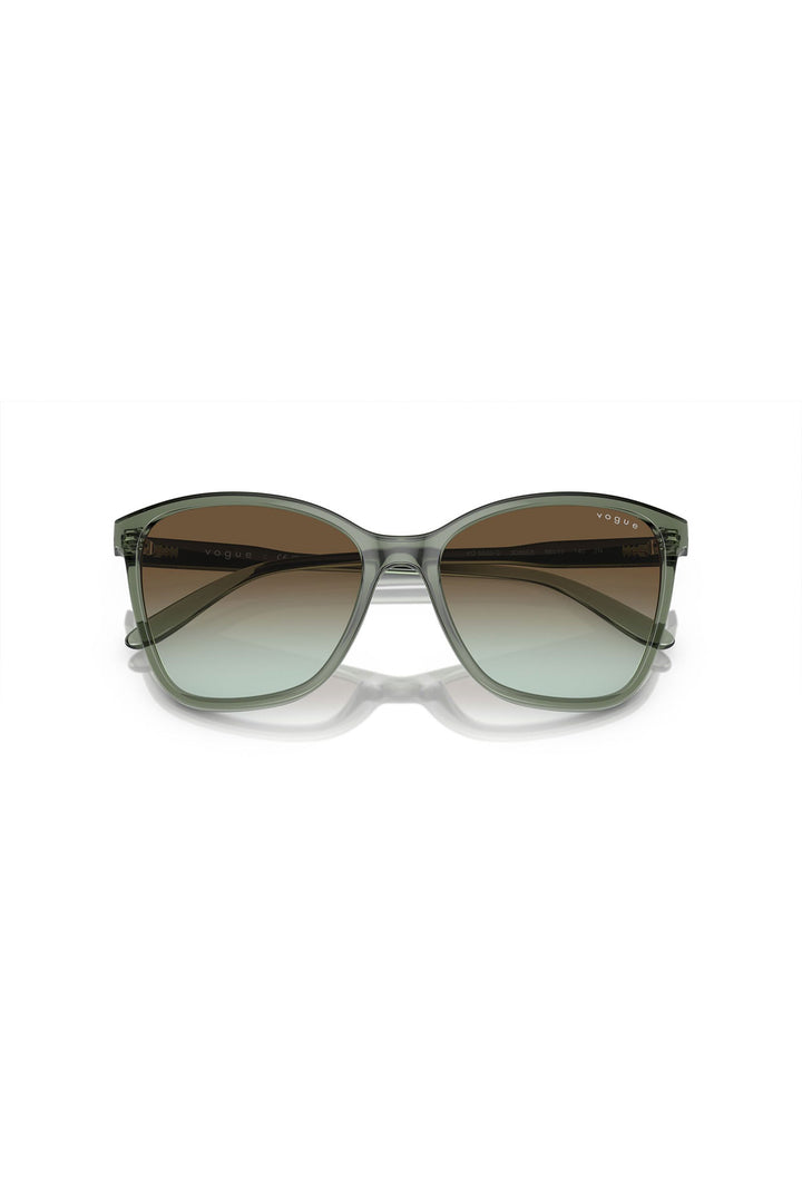 Transparent Mallard Butterfly Sunglasses - Green