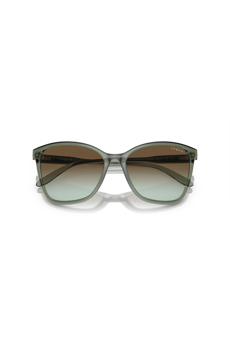 Transparent Mallard Butterfly Sunglasses - Green