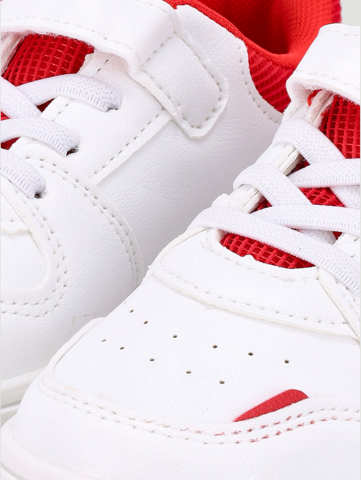Pre-Boys Light Up Car Sneaker - White/Red