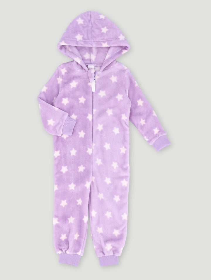 Pre-Girls Star Print Onesie - Lilac