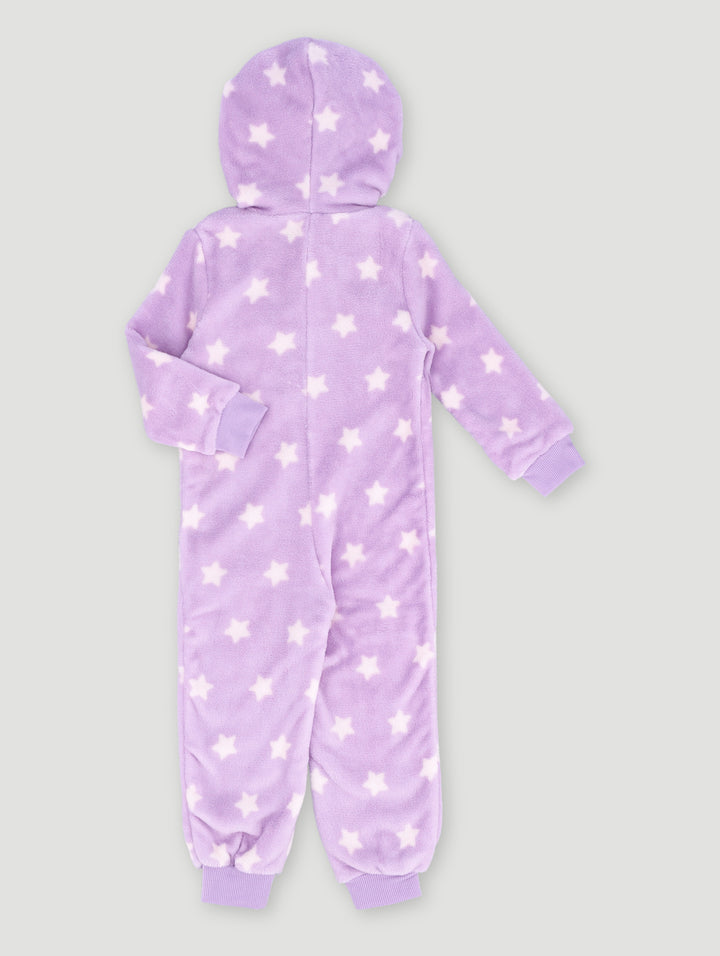 Pre-Girls Star Print Onesie - Lilac
