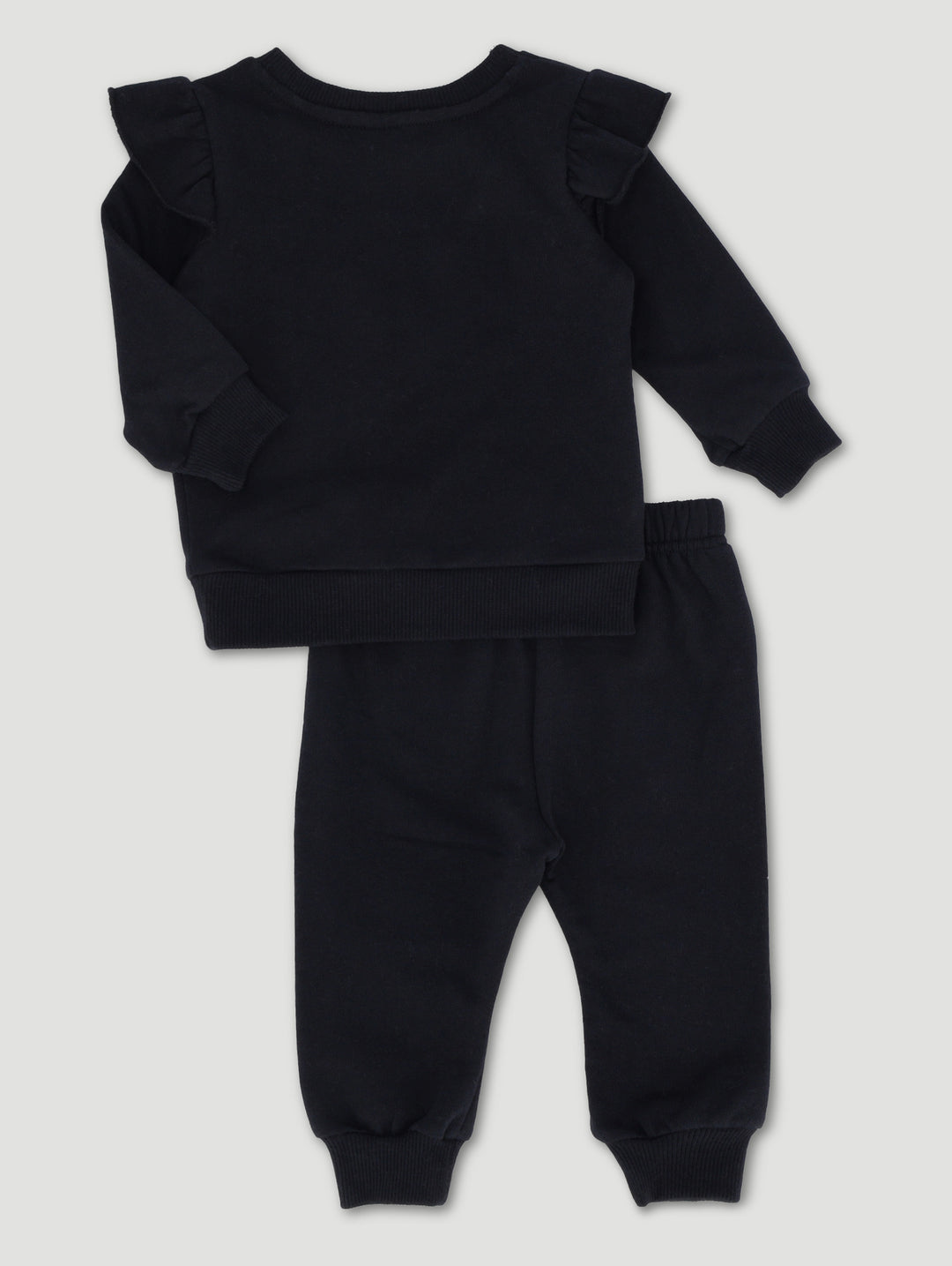 Baby Girls Fashion Fleece Set - Black