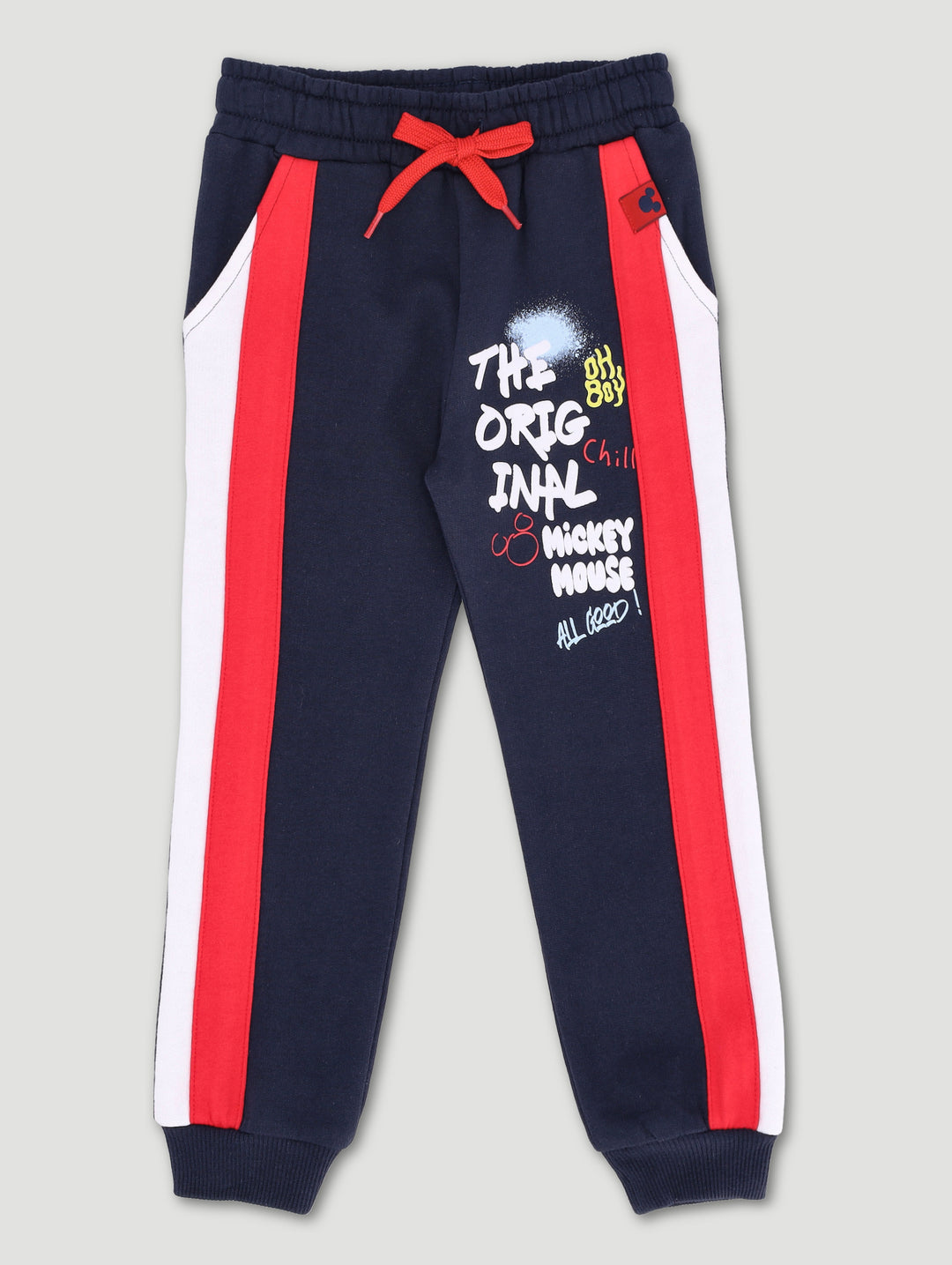 Pre-Boys Mickey Colourblock Jogger - Navy/Red