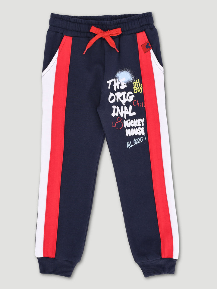 Pre-Boys Mickey Colourblock Jogger - Navy/Red