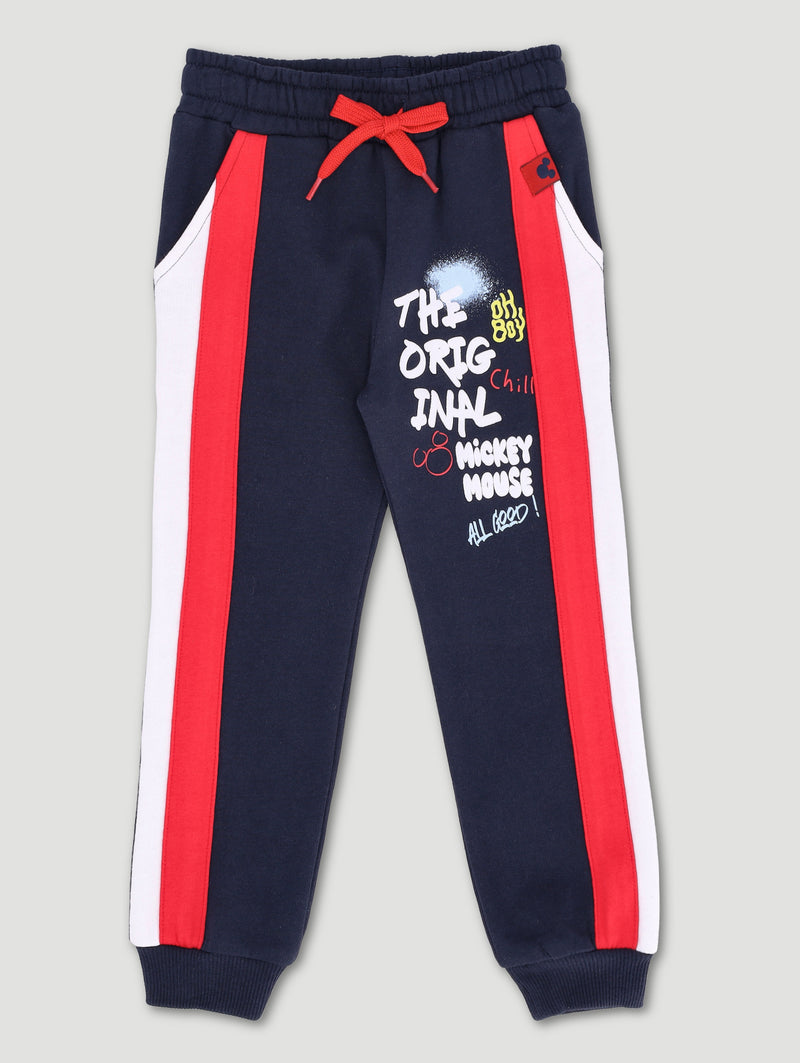 Pre-Boys Mickey Colourblock Jogger - Navy/Red