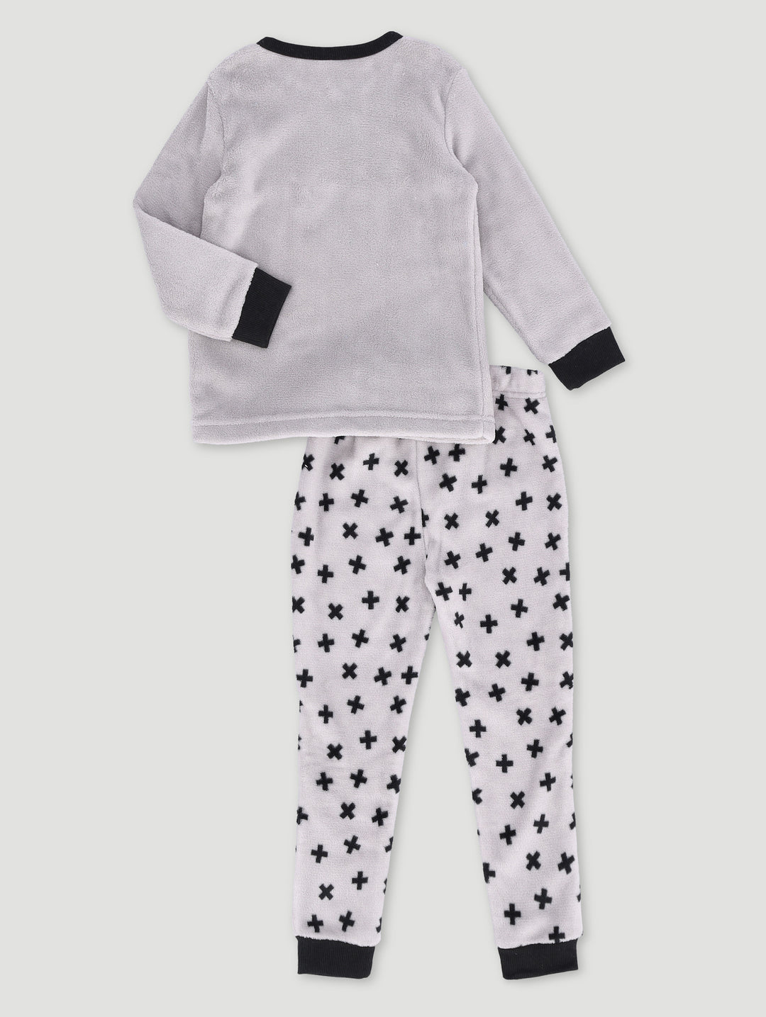Pre-Boys Monster Truck Print Sleep Set - Grey