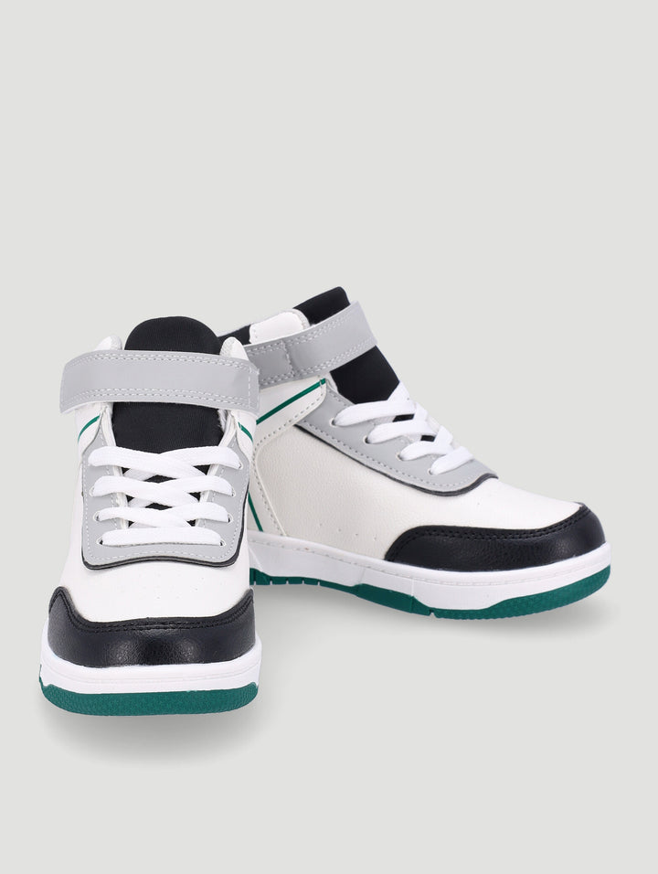 Pre-Boys High-Top Sneaker - White
