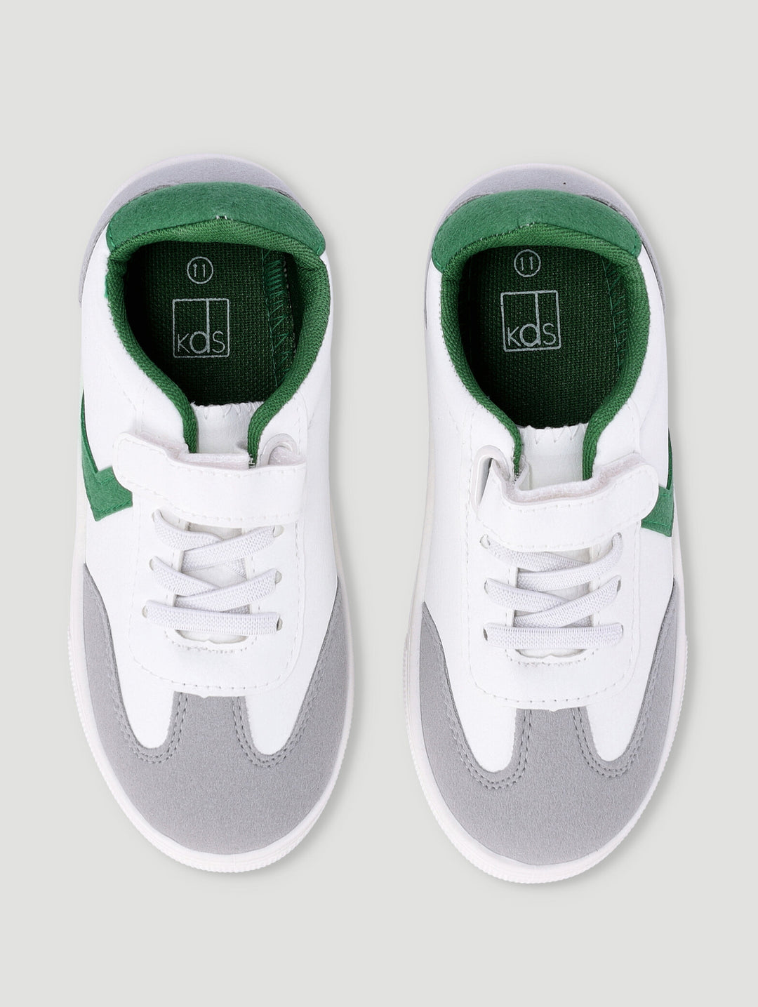 Pre-Boys Combo Sneaker - White/Green