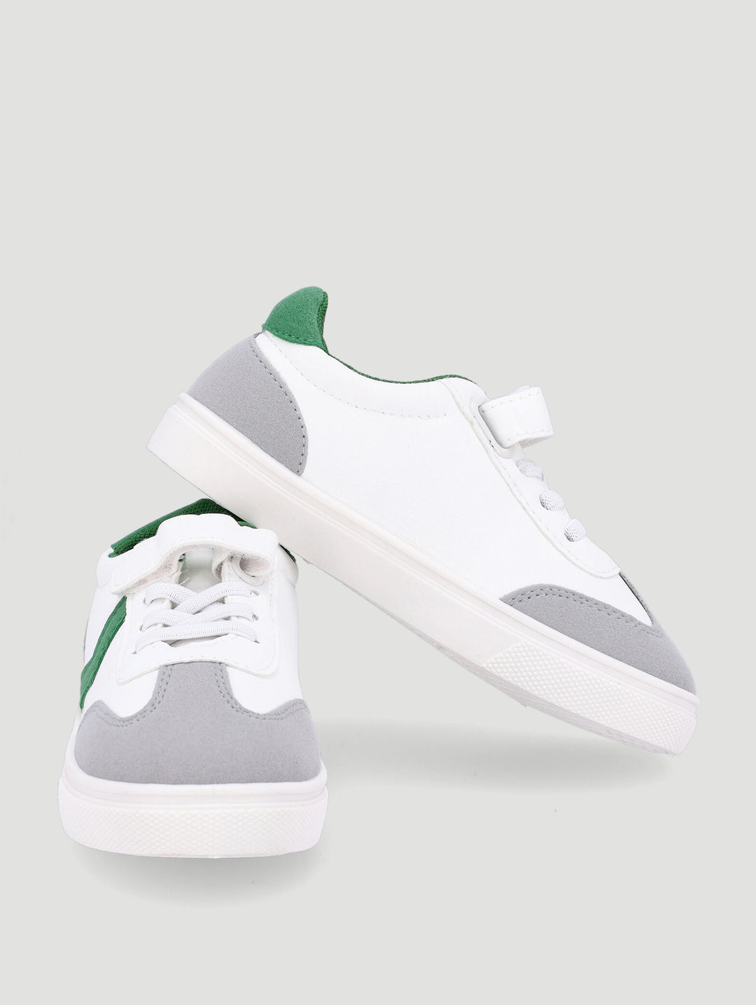 Pre-Boys Combo Sneaker - White/Green