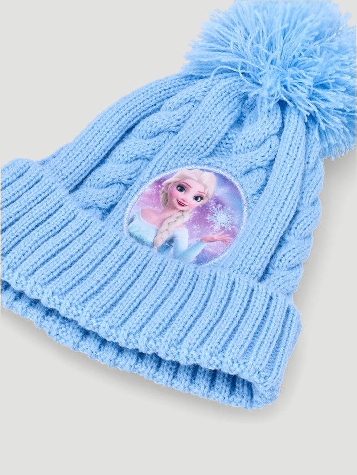 Pre-Girls Frozen Beanie - Blue