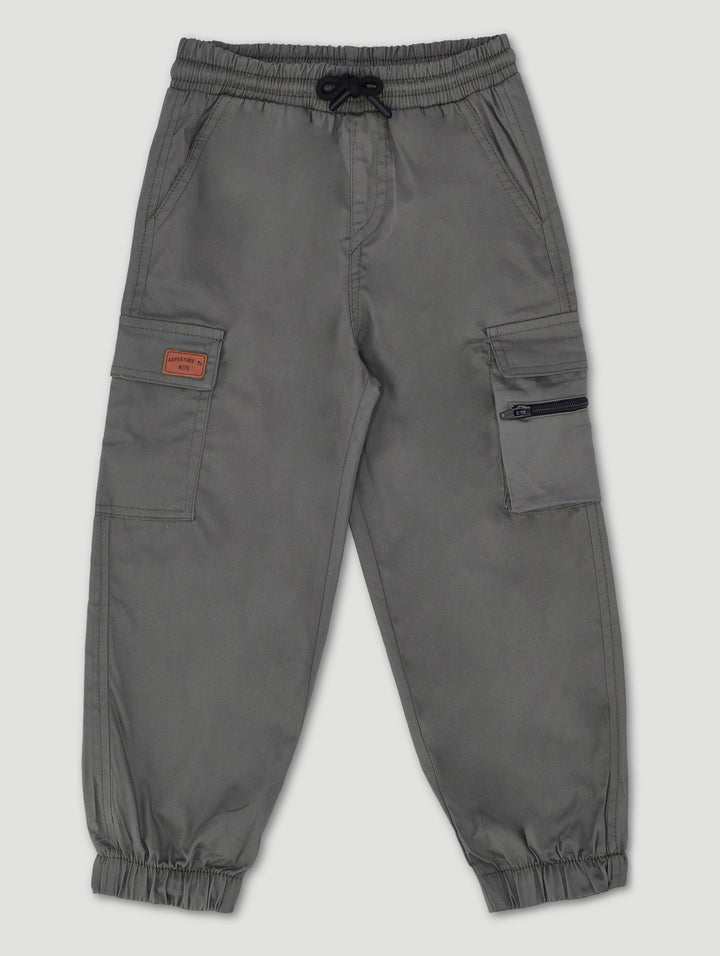 Pre-Boys Zip Jogger - Olive