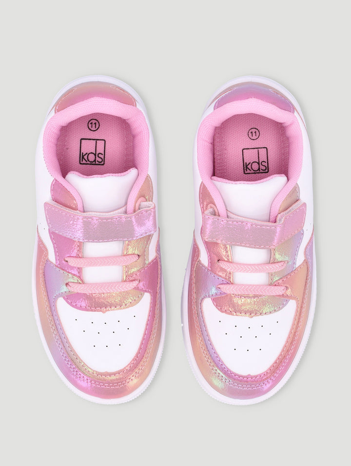 Pre-Girls Rainbow Court Sneaker - Multi