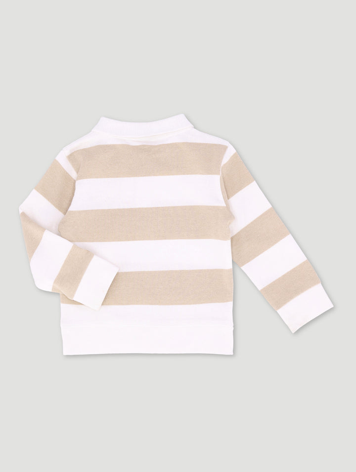 Baby Boys Rugby Jersey - Stone
