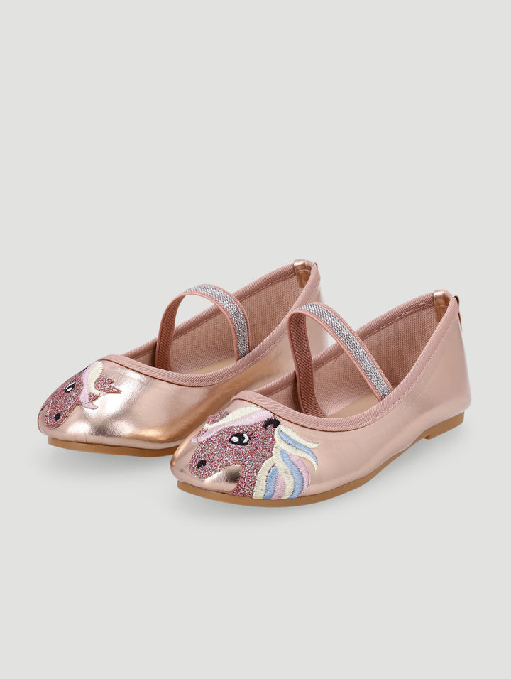 Pre-Girls Unicorn Pump - Rose Gold