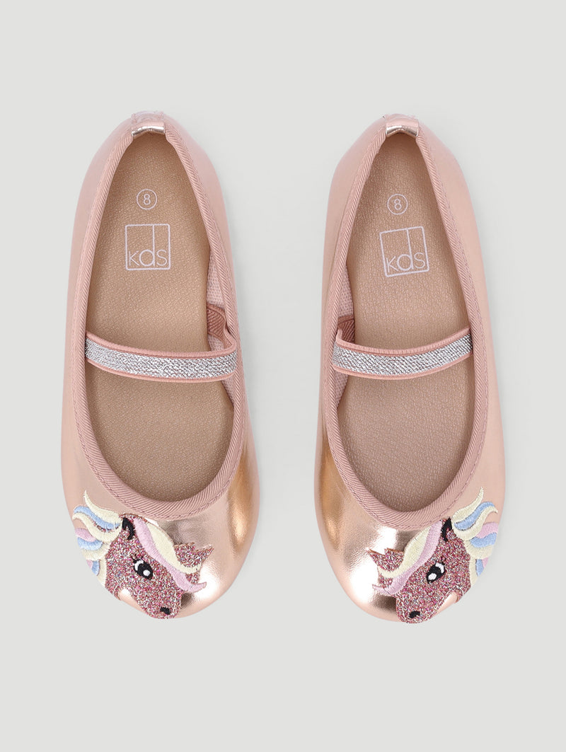 Pre-Girls Unicorn Pump - Rose Gold
