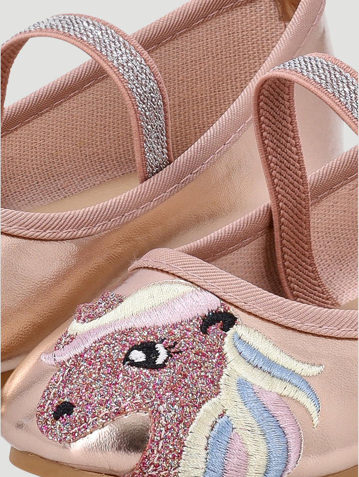 Pre-Girls Unicorn Pump - Rose Gold