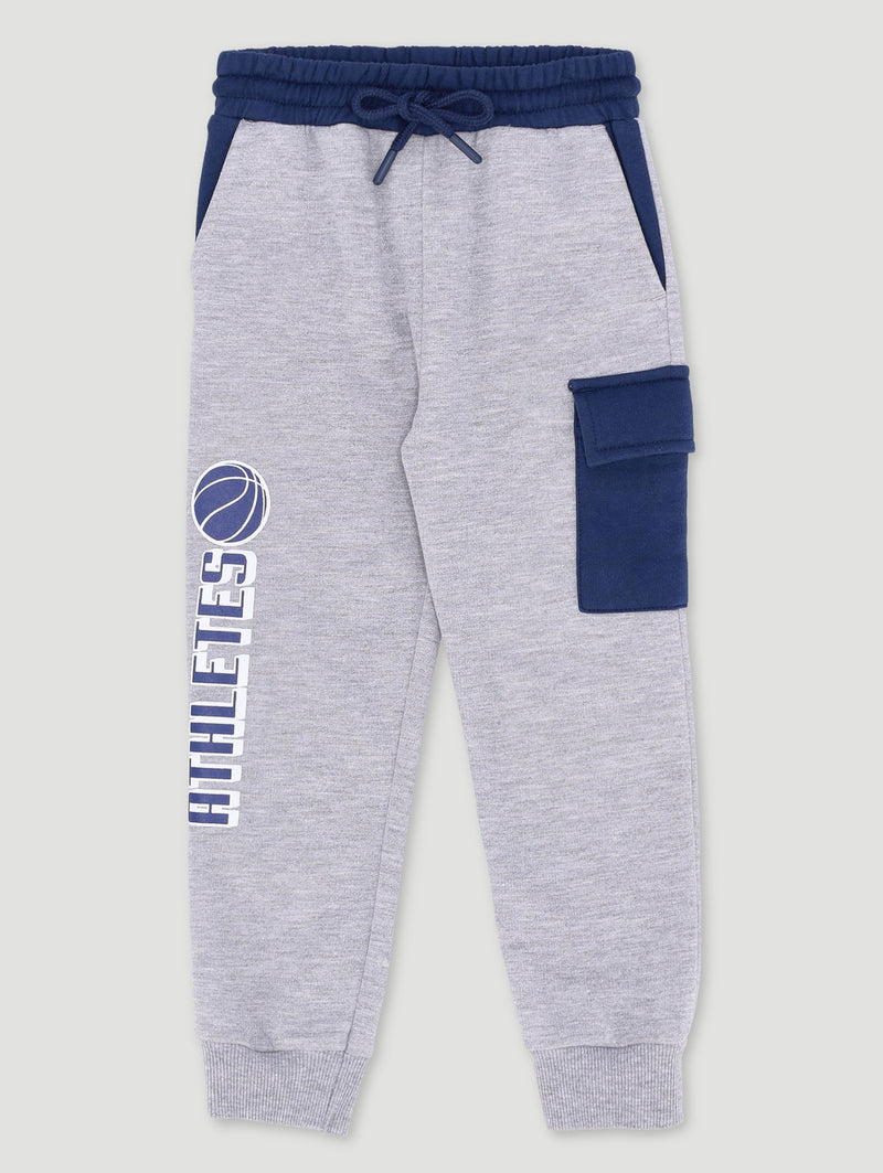 Pre-Boys Basketball NY Colour Block Jogger - Navy/Grey