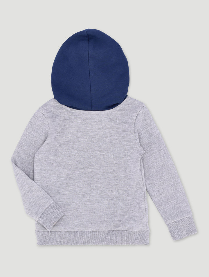 Pre-Boys Basketball NY Colour Block Hoody - Navy/Grey